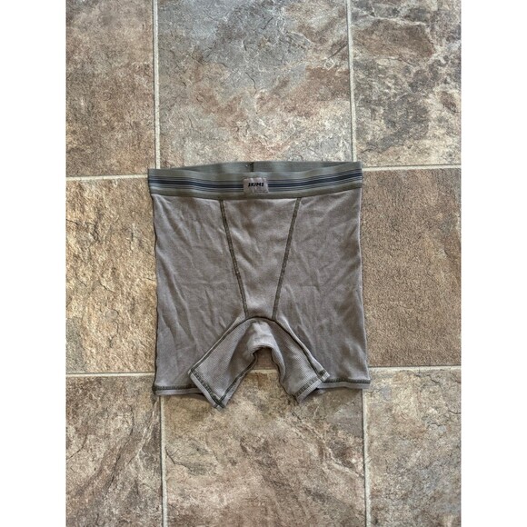 Skims Cotton Rib Boxer Army Size Small - Picture 1 of 6